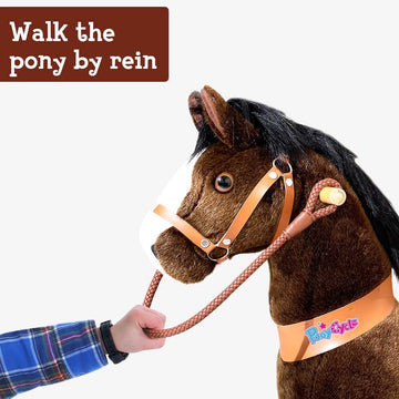 Ponycycle Ride On Horse Cowboy Brown Reins Fit For Model X Size 3 And Model U/E Size 3 & 4
