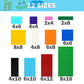 MALEKO 120 Pieces Classic Base Plates Bricks Parts, Flat Board Small Baseplates Mat Multipacks, Bulk Building Blocks