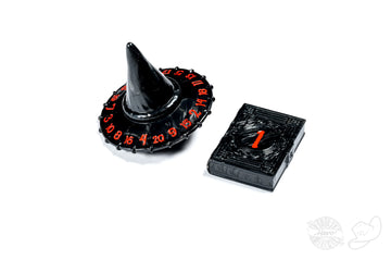 Polyhero Wizard D20 Wizard Hat And D2 Spellbook In Shadow