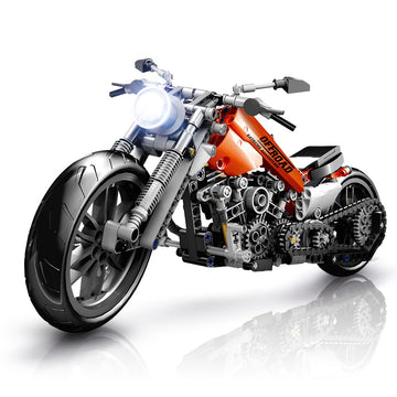 Hogokids Motorcycle Building Block Set - 436 Pcs Collectible Motorcycle Display Model, Stem Tech Motorbike Toy Collection Brick 