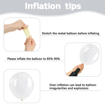 130Pcs Clear Balloons Different Sizes 5 10 12 18 Inch Clear Balloon Garland Arch Kit, Transparent Latex Balloons For Birthday We