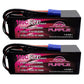CNHL 6200mAh 2S Lipo Battery 100C 7.4V Hard Case Battery with Deans T Plug for RC Car Truck Boat Truggy (2 Packs)