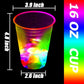 16oz Glowing Party Cups for Indoor Outdoor Party Event Fun,Light Up Flashing Cups for Night Event Favor Decorations Supplies
