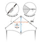 SGftre Flag Kite for mature-themed and Kids  Large Size Beach Kite for Family Outdoor Activities Easy to Fly Classic Design Updated Solid and Side Poles (Bald Eagle)