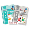 Clapjoy Double Sided Flash Cards For Educational Learning | Early Learning Material | Return Gift For Kids Ages 26 Years Old Bo