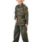 Bookmycostume Cotton National Hero Freedom Fighter Kids Fancy Dress Costume - Green 11-12 Years