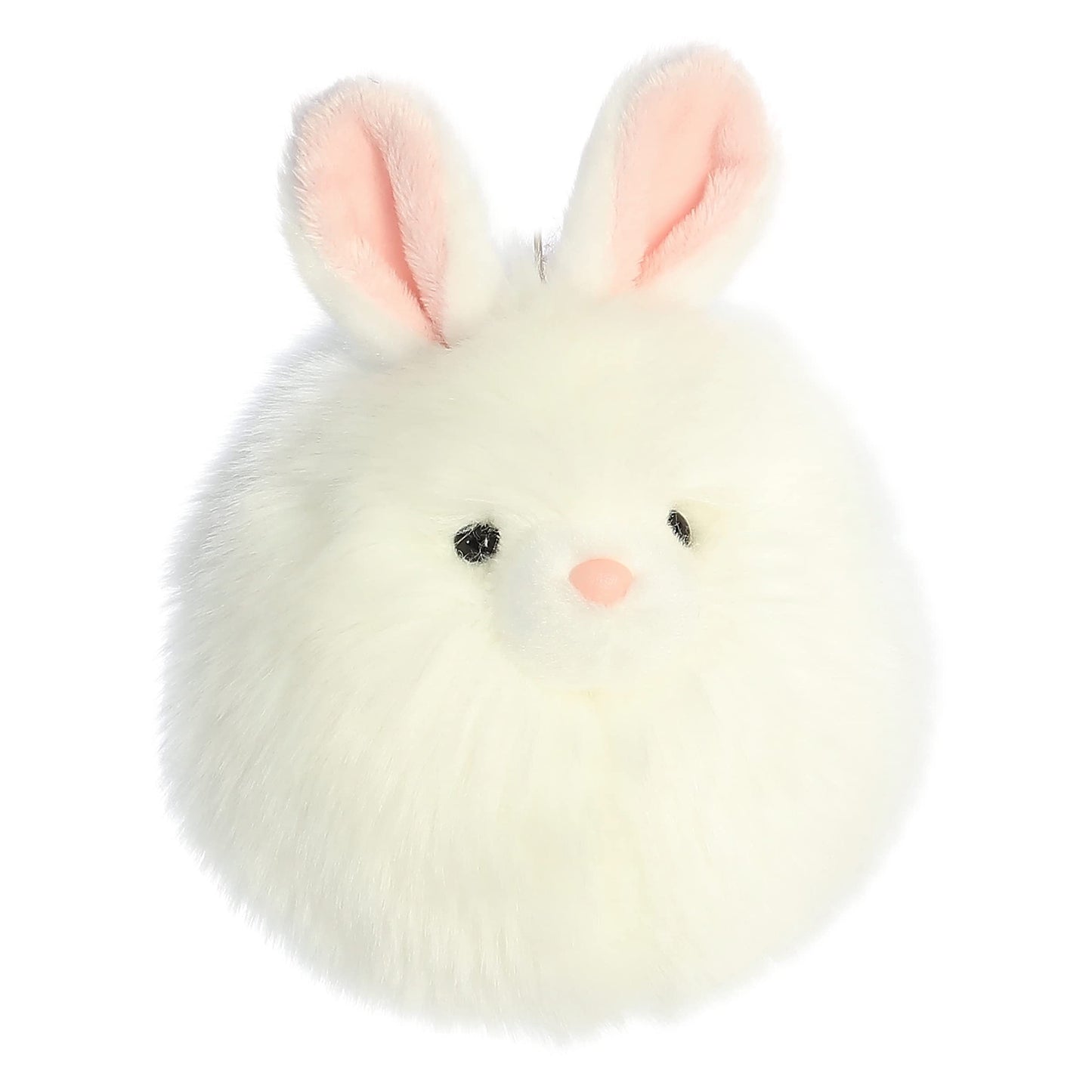 Aurora Vibrant Spring Bunny Puff Stuffed Animal - Decorative Charm - Endless Fun - White 5 Inches