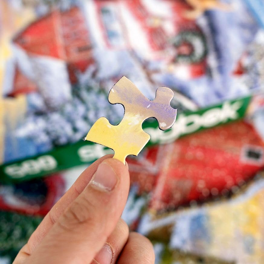 Springbok 500 Piece Jigsaw Puzzle - Nostalgic Winter Holiday Theme, Cardboard, Model 34-01694