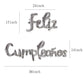Silver Feliz Cumpleanos Small Letters Conjoined Balloons Feliz Cumpleanos Balloon Happy Birthday Balloons Birthday Banner Decora