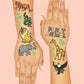 xo, Fetti Jungle Temporary Tattoos for Kids - 30 styles  Zoo, Boys + Girl Craft, Birthday Party Supplies, Baby Shower