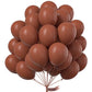 PartyWoo 12 Inch Brown Rubber Balloons - 50 pcs Boho Chocolate Brown for Party Decorations, Birthday Decor, Model 4711100072458