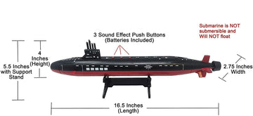 Toy Aircraft Carrier Submarine And Battleship Destroyer Combo With 8 Mini Fighter Jets