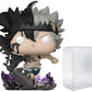 POP Anime: Black Clover - Black Asta Glow-in-The-Dark limited availability Funko Vinyl Figure (Bundled with Compatible Box Protector Case)  Multicolor  3.75 inches
