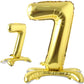 WP WANNA PARTY Wannaparty.In|Number 7 Self Standing Balloons 32 Inches|Number Balloons|Numerical Balloons|Number 7 Balloons|Foil