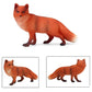 Uandme Fox Toy Figures Set Includes Arctic Fox & Red Foxes Figurines Cake Toppers (7 Foxes)