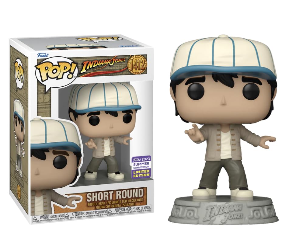 Funko Pop Indiana Jones Short Round Summer Convention Exclusive 1421 With Protective Case