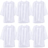 Toulite 6 Pcs Unisex Matte Choir Uniform Kid Judge Gowns Costume For Baptism Graduation Church Event Pastor Halloween Cosplay(Si