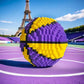 lovlaugh 850pcs Basketball Building Blocks Set - Purple & Yellow Mini Bricks STEM Toy for Kids 8+ to Build Realistic Basketball Model  with Instruction Manual