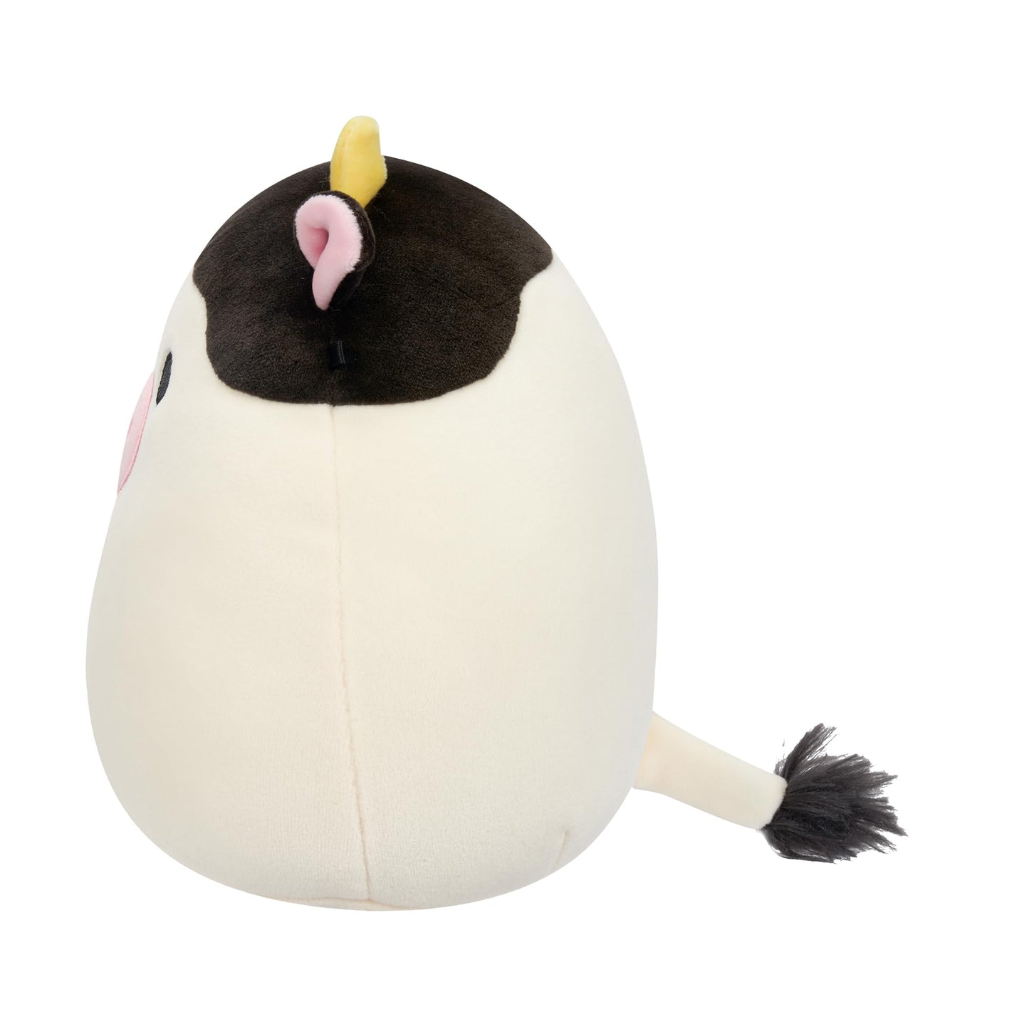 Squishmallows 7.5-Inch Connor the Black and White Cow Plush Toy, Multicolor, Model SQCR05373, Made of Soft Polyester