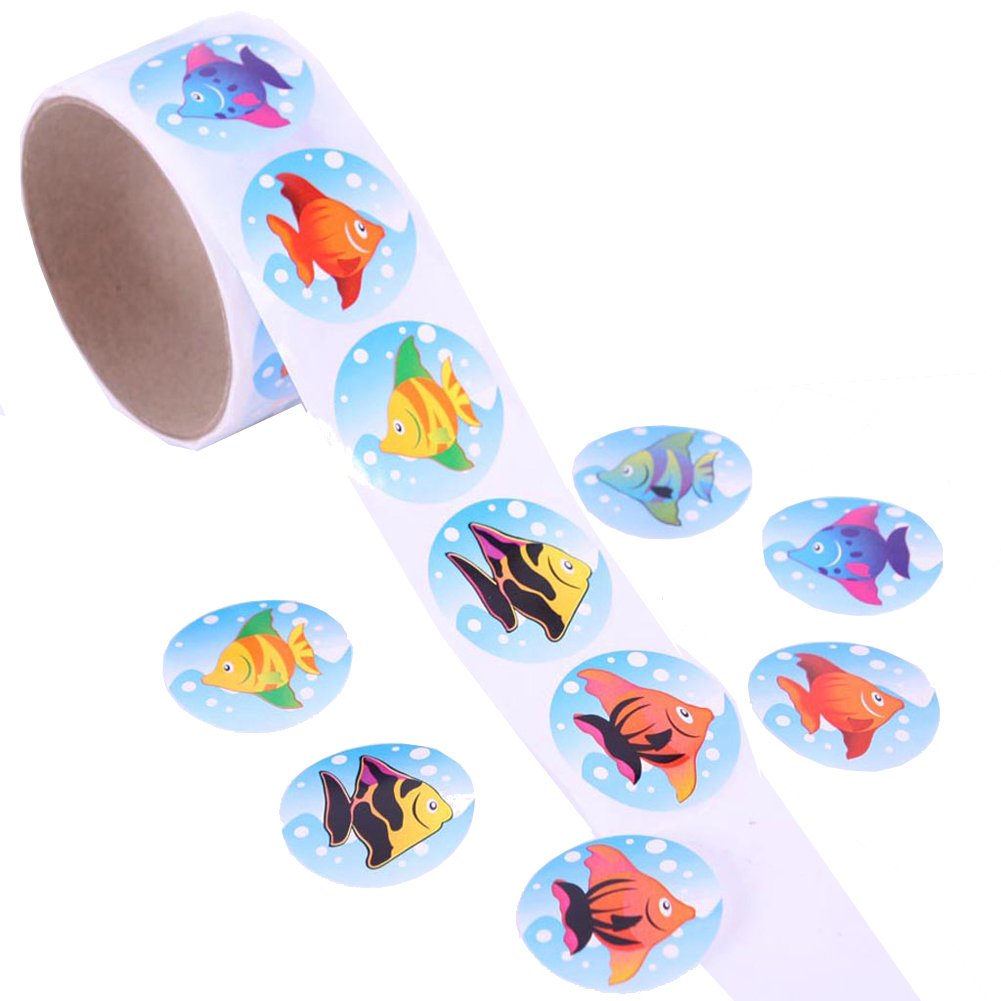 Rimobul Tropical Fish Roll Stickers (2 Rolls)