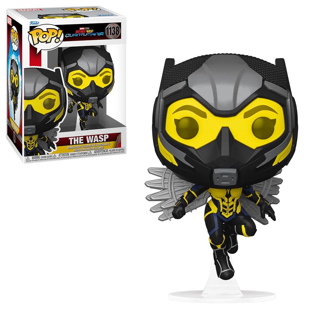 Funko Pop! Vinyl Marvel: Ant-Man Quantumania - Wasp - 1/6 Odds For Rare Chase Variant - Collectable Vinyl Figure - Gift Idea - Official Merchandise - For Kids & Adults - Movies Fans