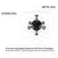 Y.L. Doymx Mini Cube 3X3 - Cube Lab 1X1X1Cm Tiny Cube, Smooth Magic Smallest Cube Gift For Kids And Adults(Blue)
