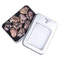 Justinstones Natural Matrix Rhodonite Gemstone Healing Crystal 1 Inch Mini Puffy Heart Pocket Stone Iron Gift Box (Pack Of 10)