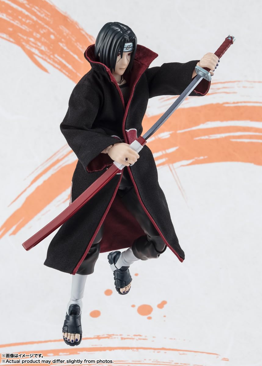 TAMASHII NATIONS S.H.Figuarts Itachi Uchiha NARUTOP99 Edition Action Figure, Polyvinyl Chloride, 6.3"