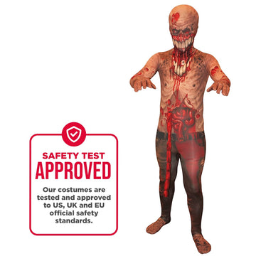Morphsuits Kids Exploding Guts Zombie Monster Costume - Large 4'-4'6 / 10-12 Years