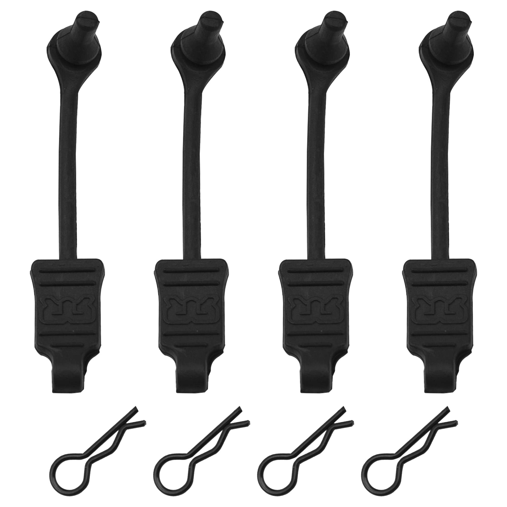 4Pack Rubber Body Clip Retainer Pull Tabs#AR390165 Compatible with Arrma 3S 4S Mega550 Vorteks Senton Granite Big Rock Typhon Ou