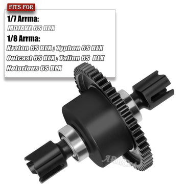 50T Center Differential Upgrades Part for Arrma 1/7 Felony Fireteam Infraction Mojave 6S, 1/8 Kraton Notorious Outcast Talion Ty