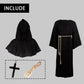 Vzqi Medieval Monk Robe For Kids Renaissance Priest For Boy Halloween Cosplay Costume Cloak S