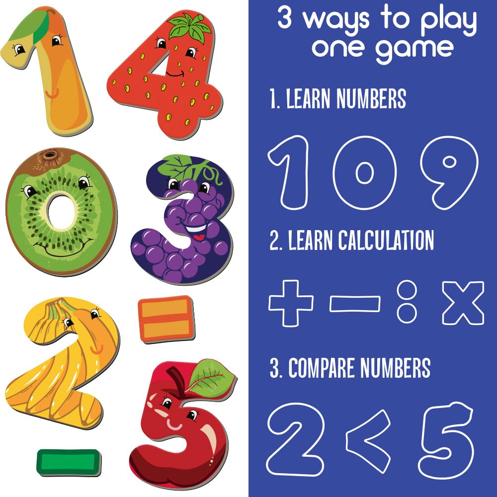 Magnetic Numbers For Whiteboard - Fridge Magnets For Toddlers - Preschool Learning Activities Kids Magnets Refrigerator Magnets
