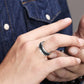 Udolfly Mens Fidget Rings Anxiety Rings For Men Womens Chain Spinner Rings For Adults Titanium Steel Ring Chain Black Size 13