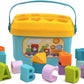Deoxy Plastic BabyS First Shape Sorting Learning Blocks Toys With Basket With Other Shapes, Educational Activity Toys For 6 Mon