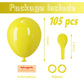 Voircoloria 105Pcs Yellow Balloons 12Inch Party Latex Balloons For Boys Girls Birthday Baby Shower Gender Reveal Wedding Sunflow