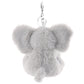 Apricot Lamb Cute Toys Plush Gray Elephant Stuffed Animal Soft Keychain For Kids Bag, Purse, Backpack, Handbag (6 Inches)