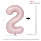 40 In Matte Pink Number Balloons Helium Foil Mylar Balloon Birthday Party Banquet Decoration Digital 2