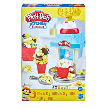 Play-Doh Kitchen Creations Popcorn Party Play Food Set With 6 Non-Toxic Cans