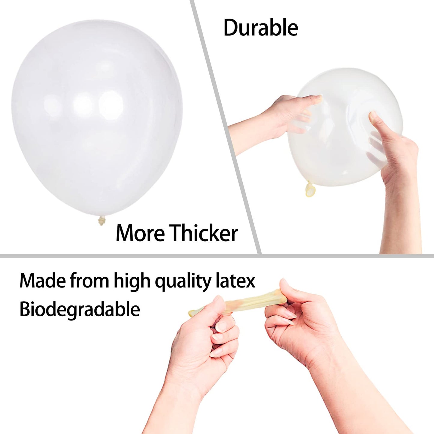 Kawkalsh 200Pcs 5 Inch Clear Balloons, Small Mini Latex Balloons For Party Birthday Baby Shower Anniversary Festival Arch Garlan
