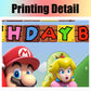 Ericbackdrop Super Mario Birthday Party Backdrop 5x3 ft Plastic FBB-LF-415