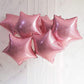 GRAND SHOP 50719 Star Shape 18 Inch Foil Balloons  Silver (Pack of 5)
