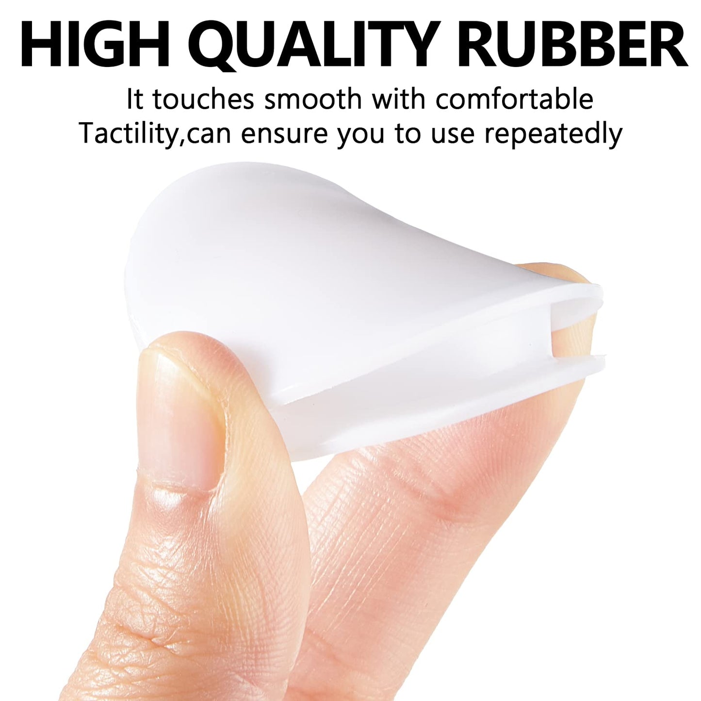 Boao 20 Pieces Piggy Bank Stopper Replacement Piggy Bank Plugs Bulk Rubber Saving Box Stopper(5 Sizes,White)