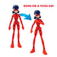 TCG Toys Bend-EMS Miraculous Ladybug Action Figures - Small Multi Plastic Model 55079