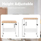Tektalk 2000 Piece Foldable Puzzle Board With Height Adjustment, Jigsaw Puzzle Table With 2 Felt Cover & 8 Sorting Trays/Drawers, Puzzle Easel With Legs, Enclosed With 4 Roller Wheels (White)
