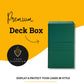 Card Guardian - Premium Double Deck Box (Green) For 200+ Cards Trading Card Games Tcg Perfect For Magic The Gathering (Mtg), Commander Deck, Yugioh Deck Box, Sports Card Storage Boxes