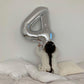 4 Number Balloons Silver 4 Balloons Number 40 Inch Number 4 Foil Mylar Balloons For 4 Birthday Anniversary Events Party