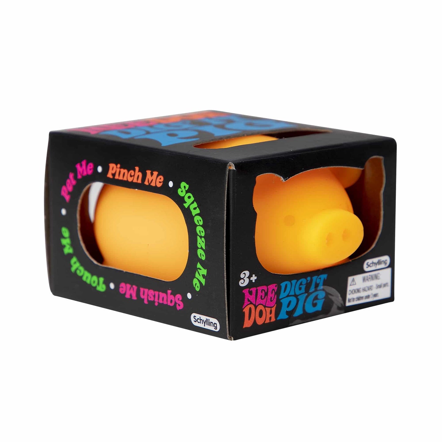 Schylling Nee Doh Dig It Pig...Groovy Glob! Squishy, Squeezy, Stretchy Stress Fidget Balls - Colors May Vary - Pack of 3