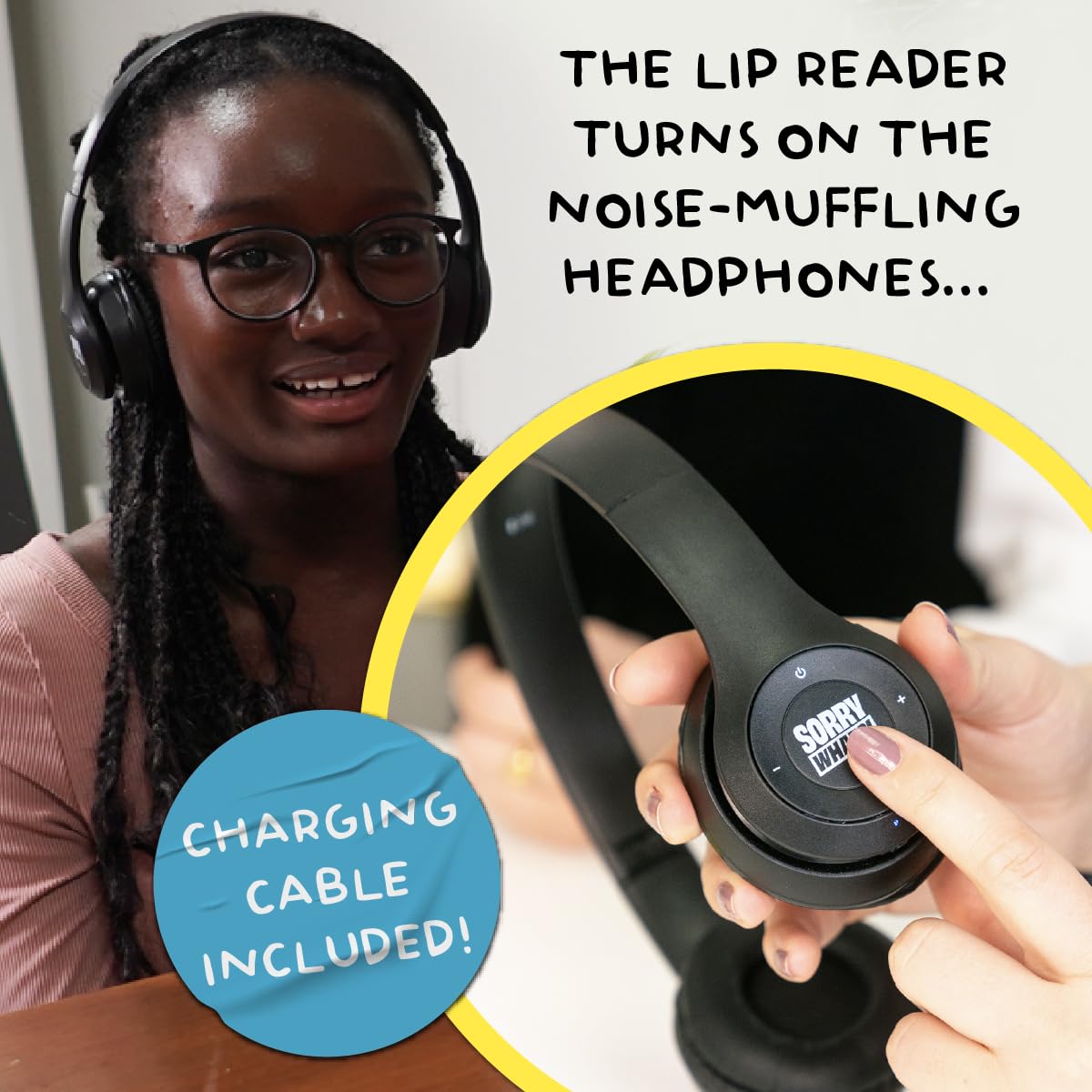 Lucky Egg Sorry What - Hilarious Lip Reading Friends Party Game Based On The Headphone Challenge TikTok Trend - 2+ Players 40,00