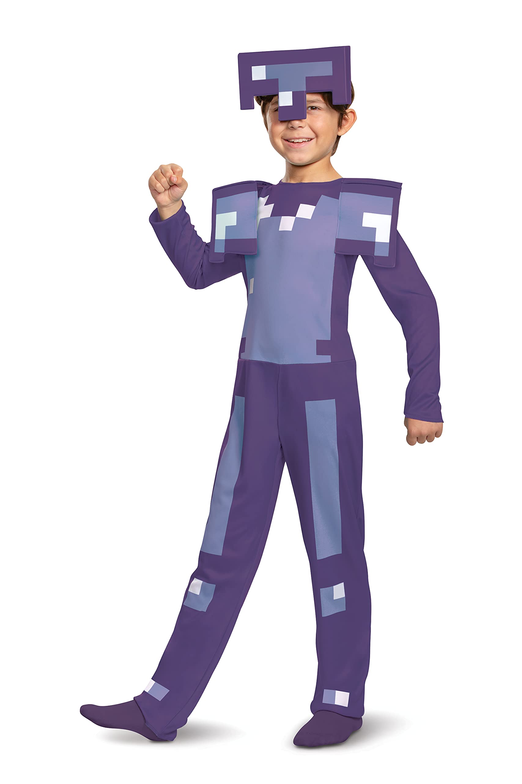 Disguise Minecraft Costume  Enchanted Diamond protective covering Outfit for Kids  Minecraft Costume Halloween  Small (4-6)